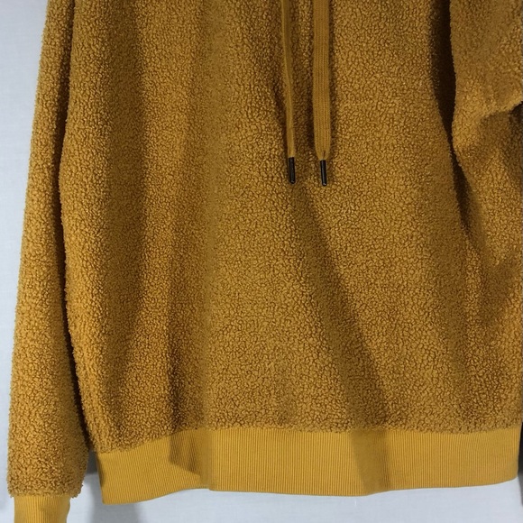 Weekend Edition Sweater Hoodie Pullover Unisex Drawstrings Size S Yellow = T - Picture 3 of 11